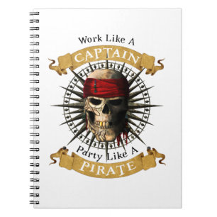 Carnet Travailler Comme Une Partie De Capitaine Comme Un 