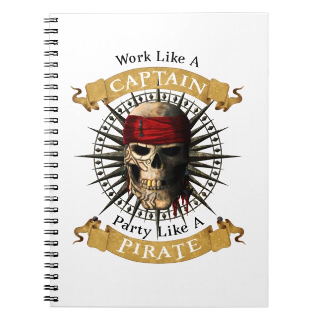 Carnet Travailler Comme Une Partie De Capitaine Comme Un  (Devant)