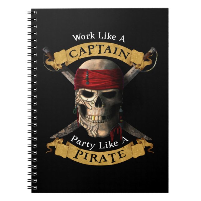 Carnet Travailler Comme Une Partie De Capitaine Comme Un  (Devant)