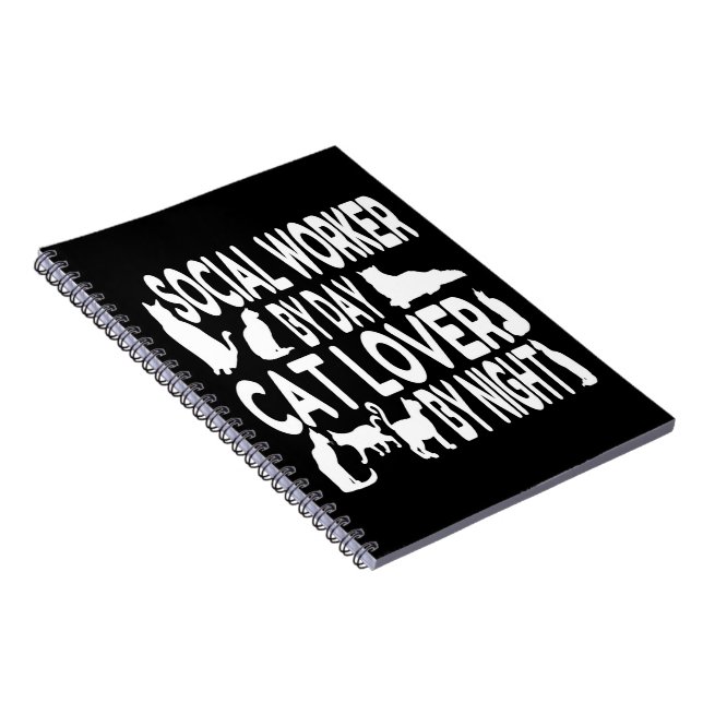 Carnet Travailleur social Amoureux des chats (Côté Droit)