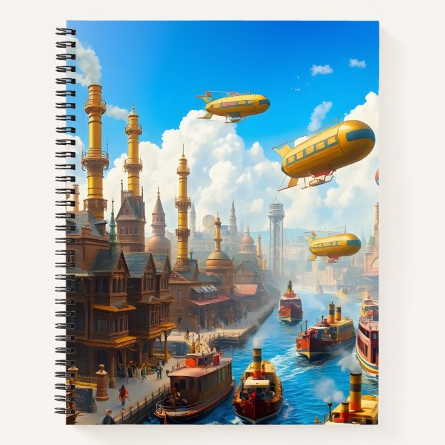 Carnet Traverser Steampunk City (Devant)