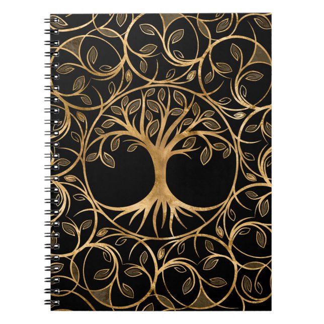 Carnet Tree of life - Yggdrasil Mandala frame (Devant)