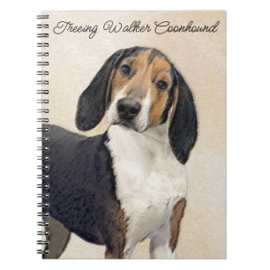Carnet Treeing Walker Coonhound Peinture - Art original