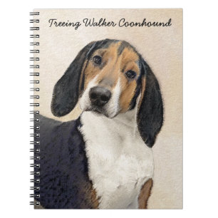 Carnet Treeing Walker Coonhound Peinture - Art original