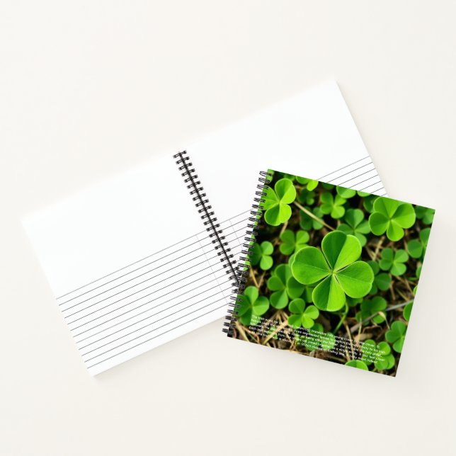 Carnet Trèfle Chanceux (Intérieur)