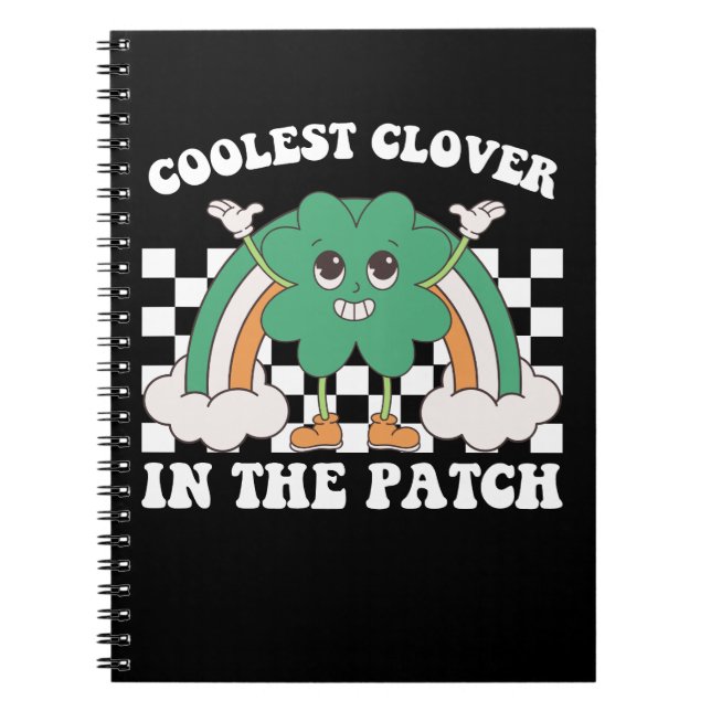 Carnet Trèfle le plus cool du patch St Patrick's Day (Devant)