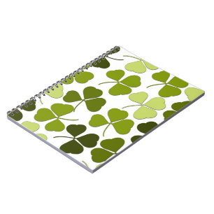 Carnet Trèfle vert dans une variété de nuances