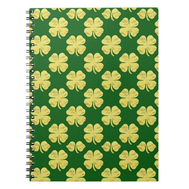Carnet Trèfles dorés (Devant)