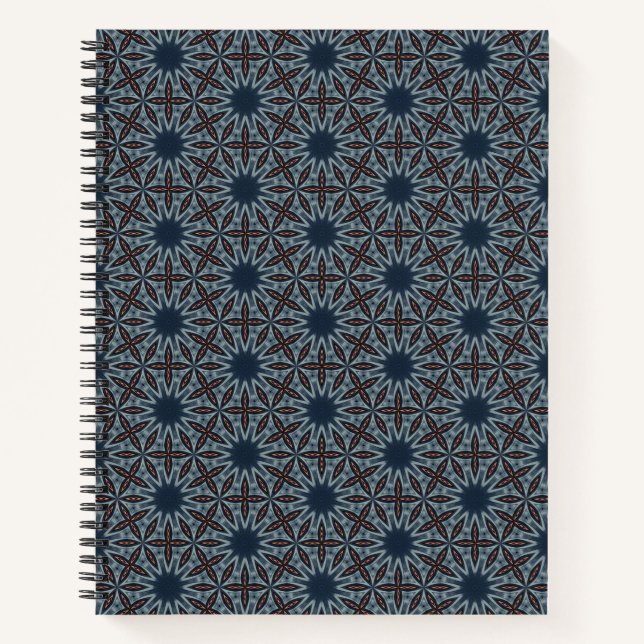 Carnet Treillis Étoilé de Minuit (Devant)