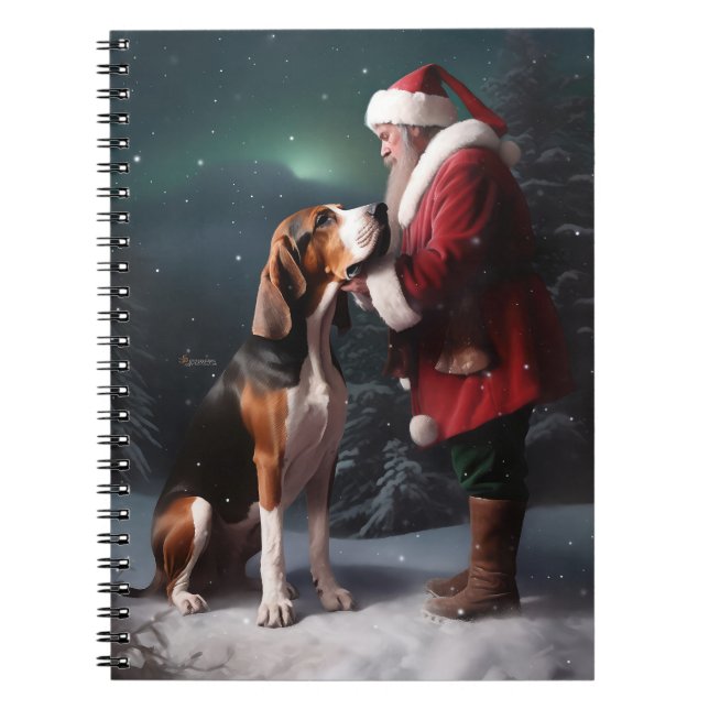 Carnet Trek Walker Coonhound Noël du Père Noël (Devant)