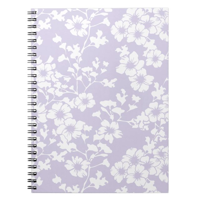 Carnet Trellis Floral - Lavande Poussiéreuse (Devant)