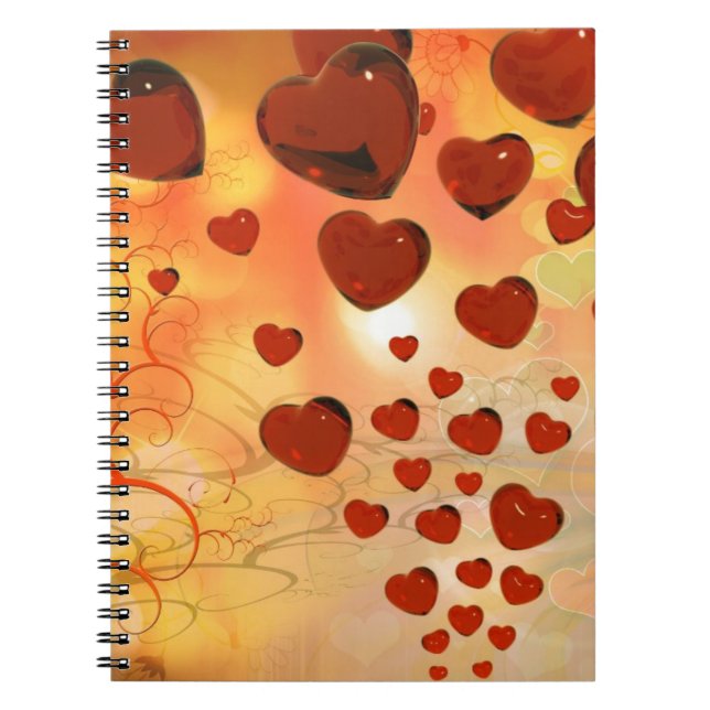 Carnet Trending love coeurs, accessoires. Saint Valentin (Devant)