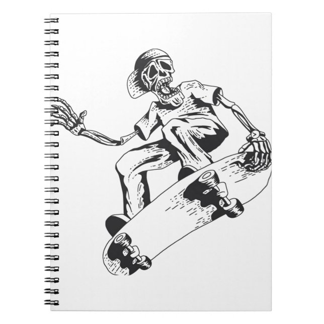 Carnet Trending Skeleton jeu skateboard (Devant)