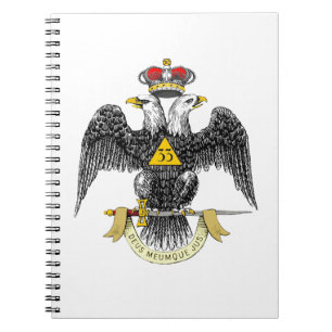 Carnet trente-troisième Noir écossais Eagle de rite de de