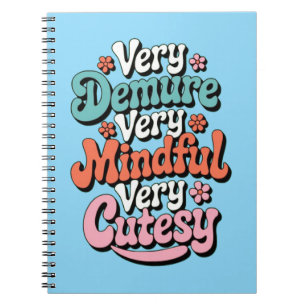 Carnet Très Dépourvu Très Minutieux Très Cutesy Vibrant F