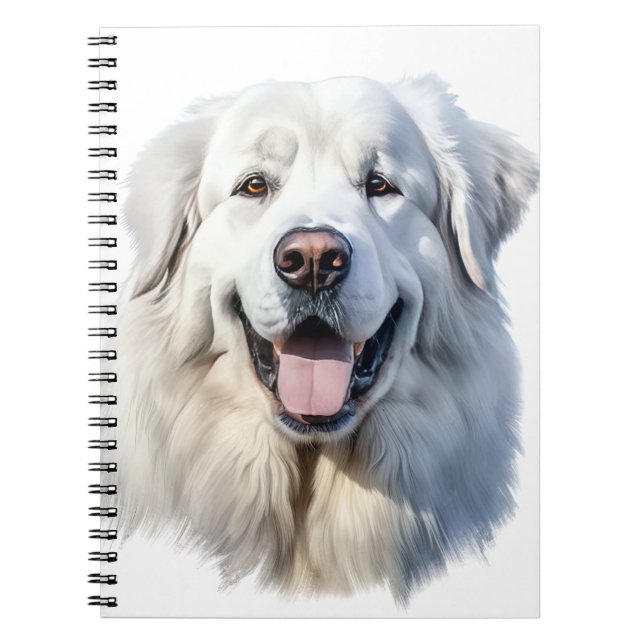 CARNET TRÈS GRAND CHIEN BLANC DES PYRÉNÉES (Devant)