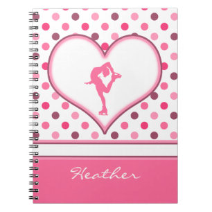 Carnet Très un bon nombre de pois de cerise de patineur