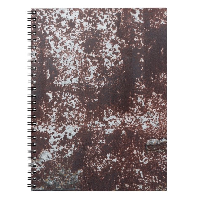 Carnet Très vieux fer rouillé. Surface métallique texturé (Devant)