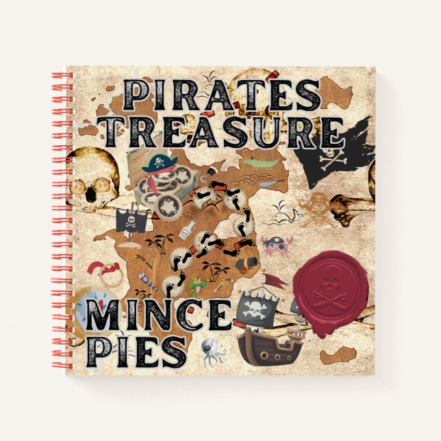 Carnet Trésor de pirates - Tarte aux fruits secs (Devant)