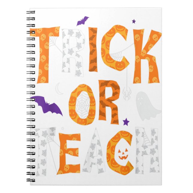 Carnet Tri Ou Enseigner Enseignant Halloween (Devant)