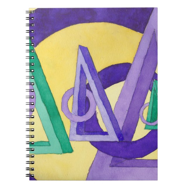 Carnet Triangles Abstraits (Devant)