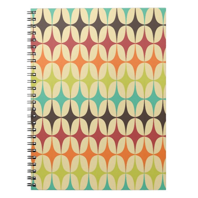 Carnet Triangles rétro : retour arrière Motif géométrique (Devant)