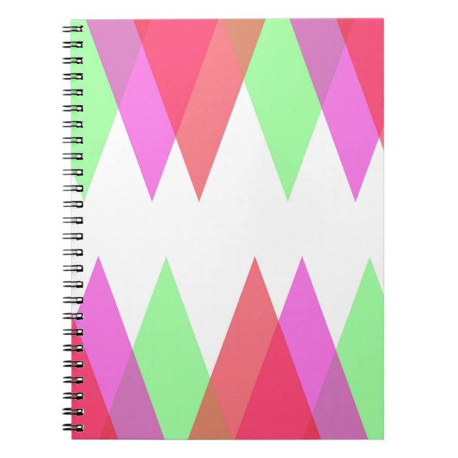 Carnet Triangles rouge et vert (Devant)