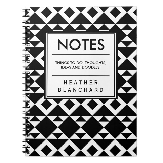 Carnet Triangles Tribaux (Devant)