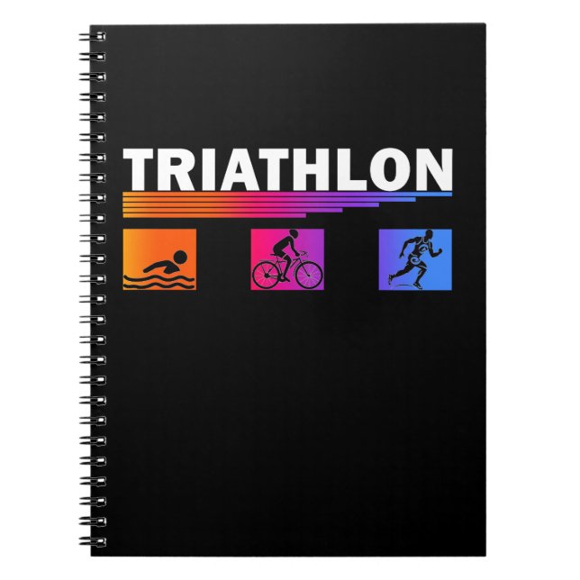 Carnet Triathlon : Maîtriser la natation, vélo, courir (Devant)
