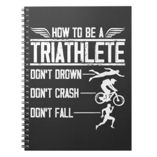Carnet Triathlon Swim Bike Run Triathlete Sportsman