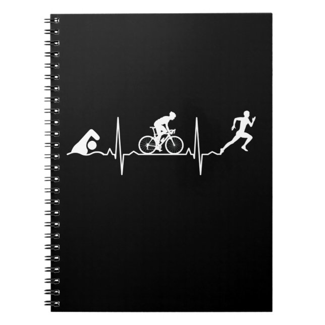 Carnet Triathlon - Triathlon Heartbeat (Devant)