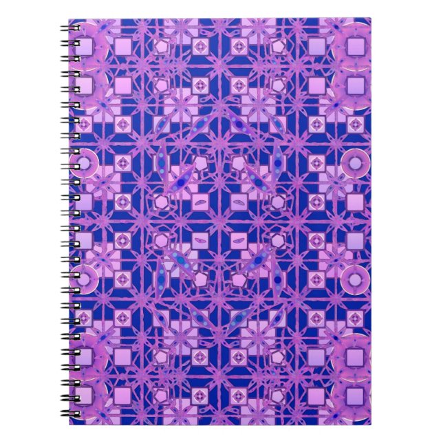 Carnet Tribal Batik - shades of purple (Devant)