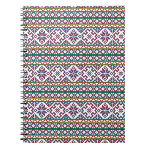 Carnet Tribal Multicolore ancien symbole folk art design