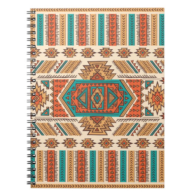 Carnet Tribal Vintage : Ethnic Seamless Motif (Devant)