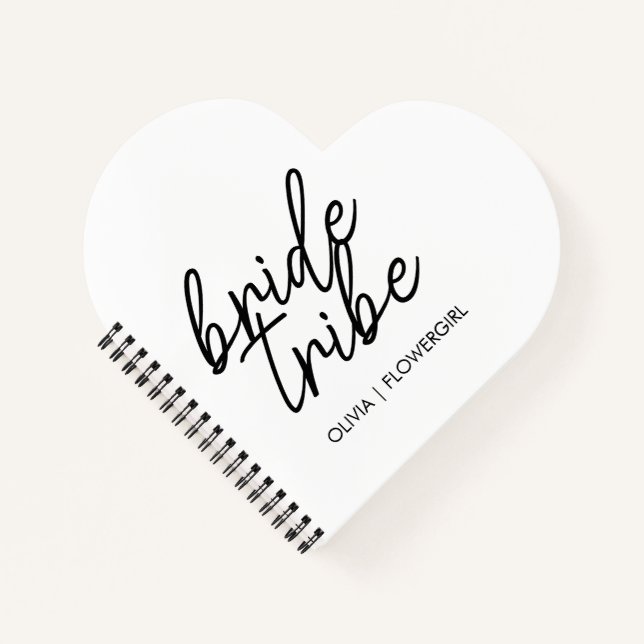 Carnet Tribe de mariée | Fleur Mariage Fille Moderne (Devant)