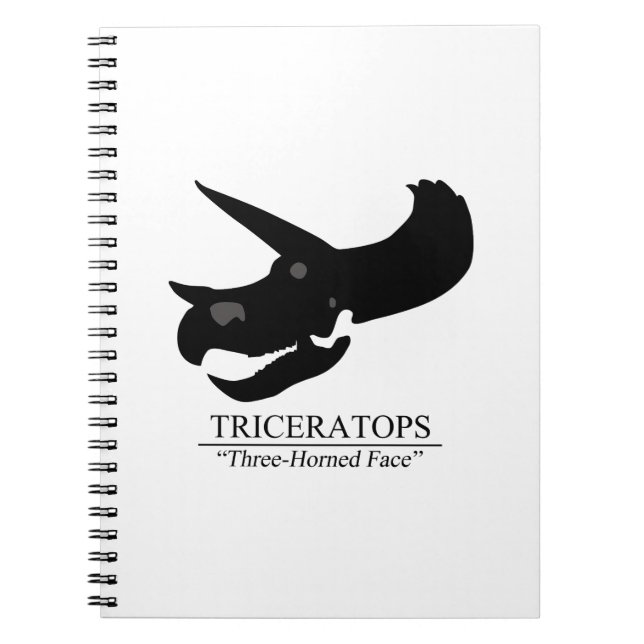 Carnet Tricératops Skull (Devant)