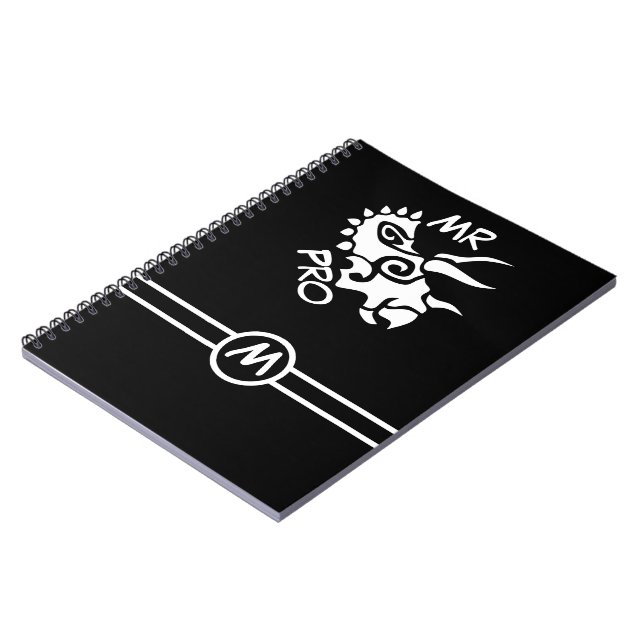 Carnet Tricératops White Mister Pro (Côté gauche)