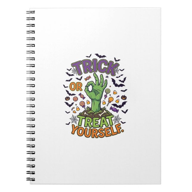 Carnet Trick Or Treat Yourself Main De Zombie Halloween C (Devant)