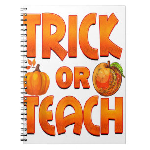Carnet Trick Ou Enseigner Drôle Enseignant Halloween Citr