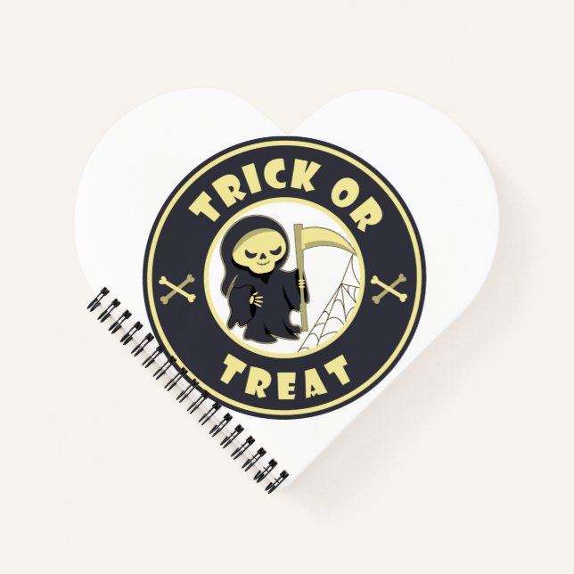 Carnet Trick ou traiter Halloween griffeur caractère (Devant)