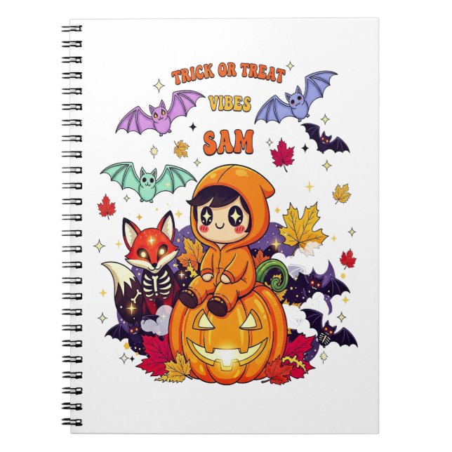 Carnet Trick ou Treat Cute Halloween (Devant)