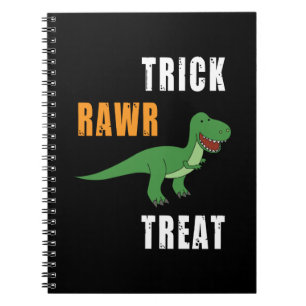 Carnet Trick Rawr Treat Cute Halloween Tyrannosaurus Rex