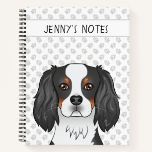 Carnet Tricolore Cavalier King Charles Spaniel Tête & Tex