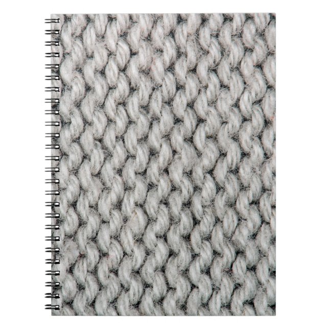 Carnet Tricot blanc texture laine fermer photo backgrou (Devant)