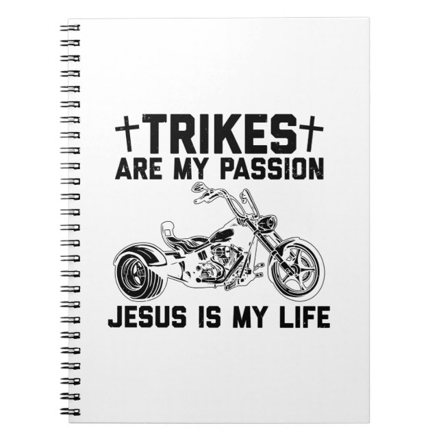 Carnet Trike Motorcycle Sayings | Idée cadeau Triker Trik (Devant)