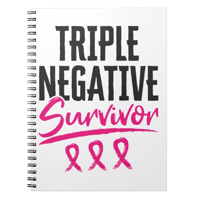 Carnet Triple survivant négatif TNBC Cancer du sein (Devant)