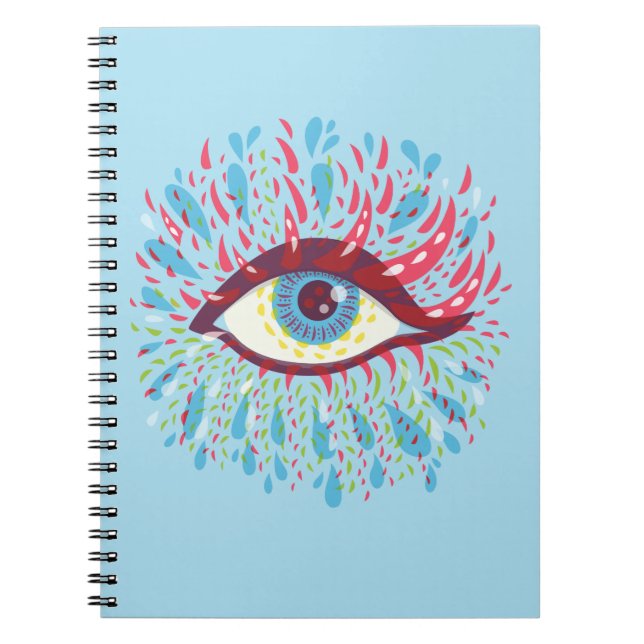 Carnet Trippy Oye Psychedelic Art (Devant)