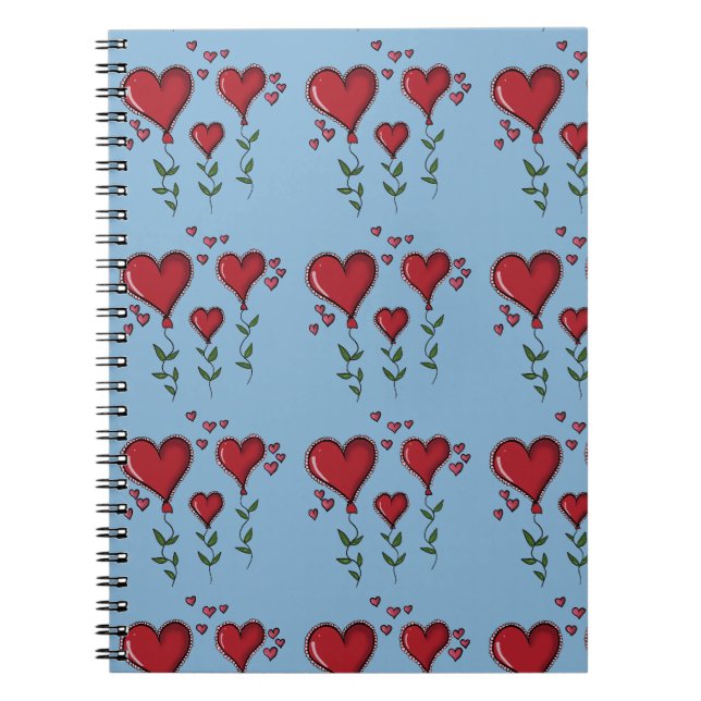Carnet Trois Coeurs mignons (Devant)