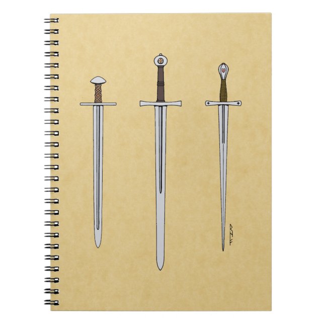 Carnet Trois épées médiévales 2016 (Devant)