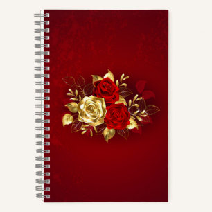 Carnet Trois Roses de bijoux